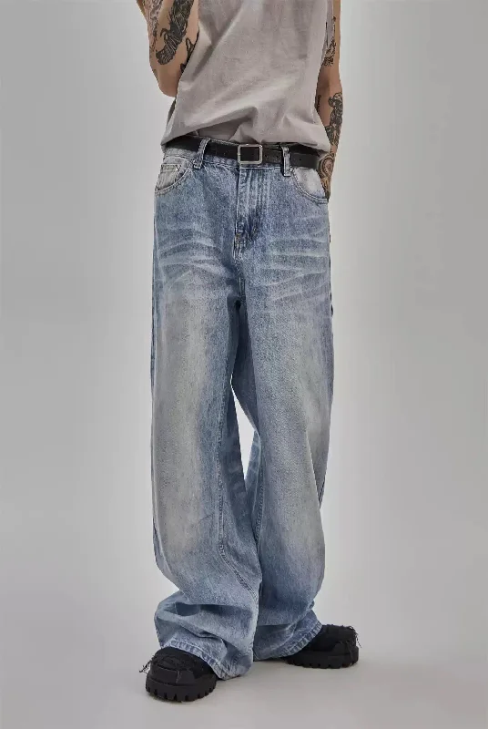 Classic Washed Wide Cut Jeans