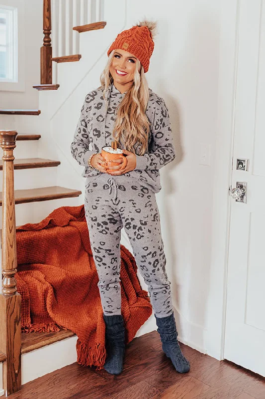 Cozy Surroundings Leopard Joggers