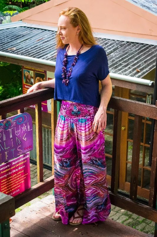 Fern Pants - Ripple Mauve