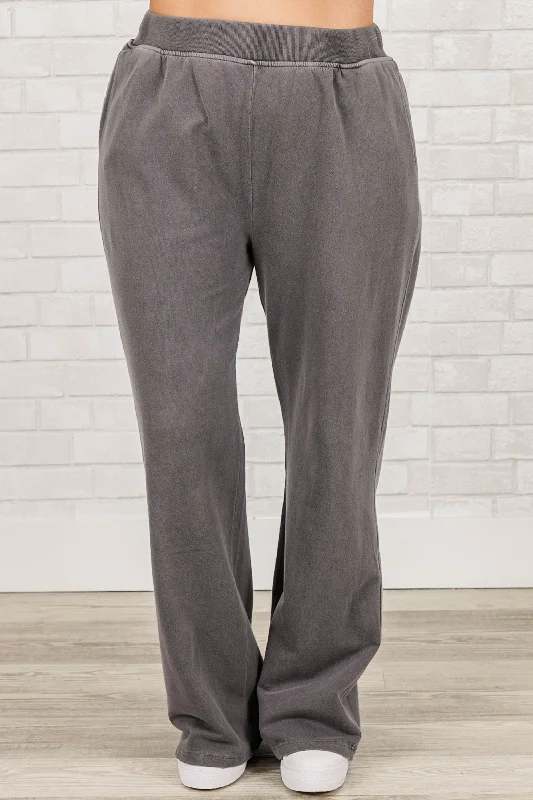 Keeping It Simple Pants, Charcoal