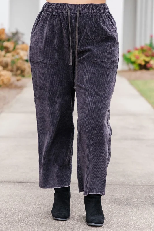 Leisure Time Pants, Charcoal