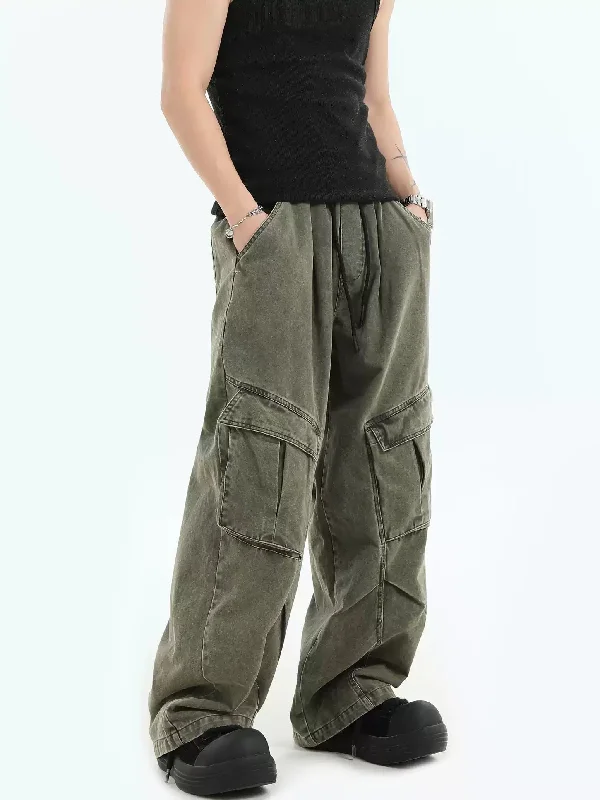 Tilt Pockets Workwear Cargo Jeans