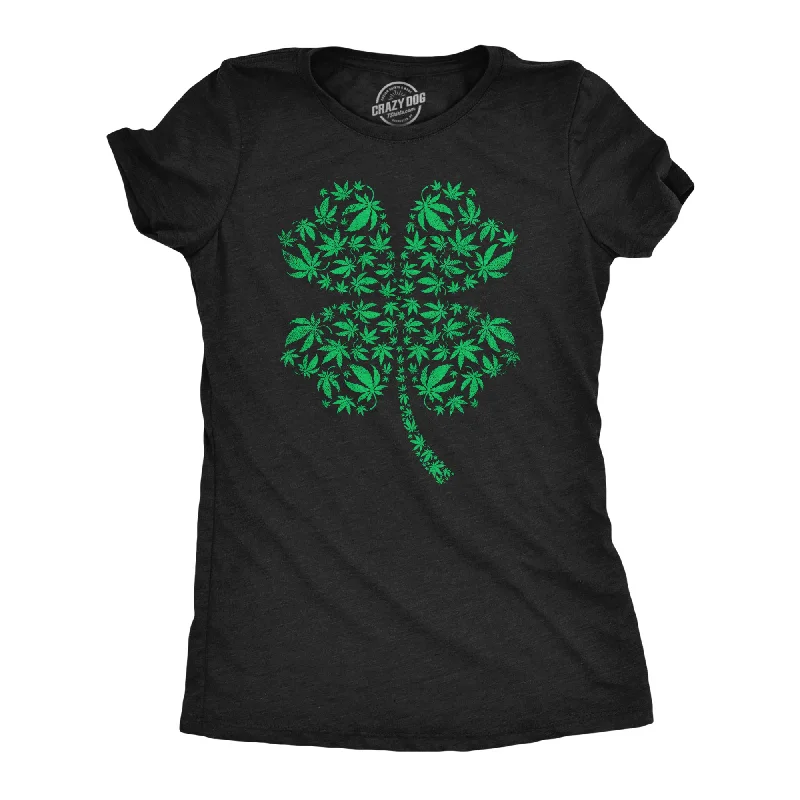 Clover Made Of Pot Leaves Women's T Shirt