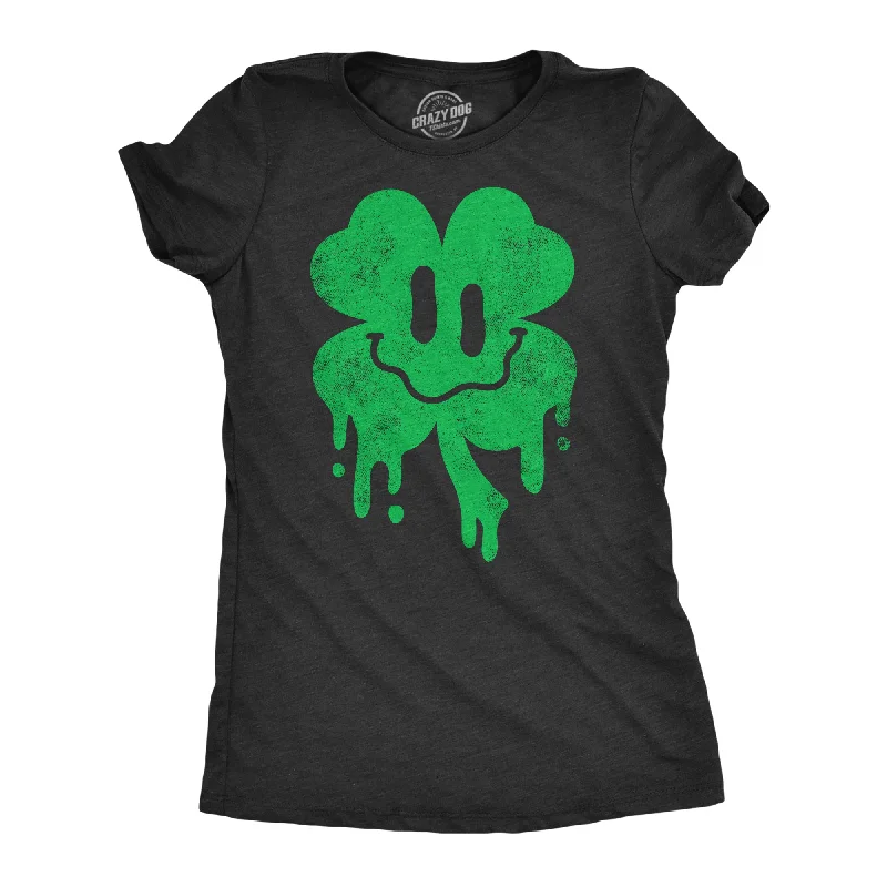 Dripping Clover Face Women's T Shirt