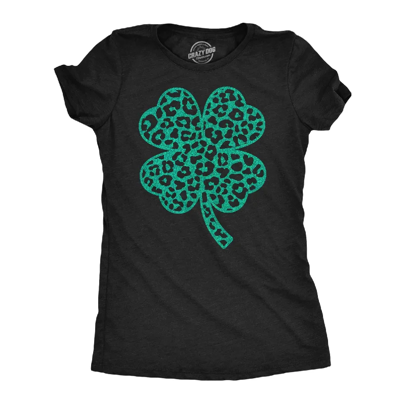 Leopord Print Clover Women's T Shirt