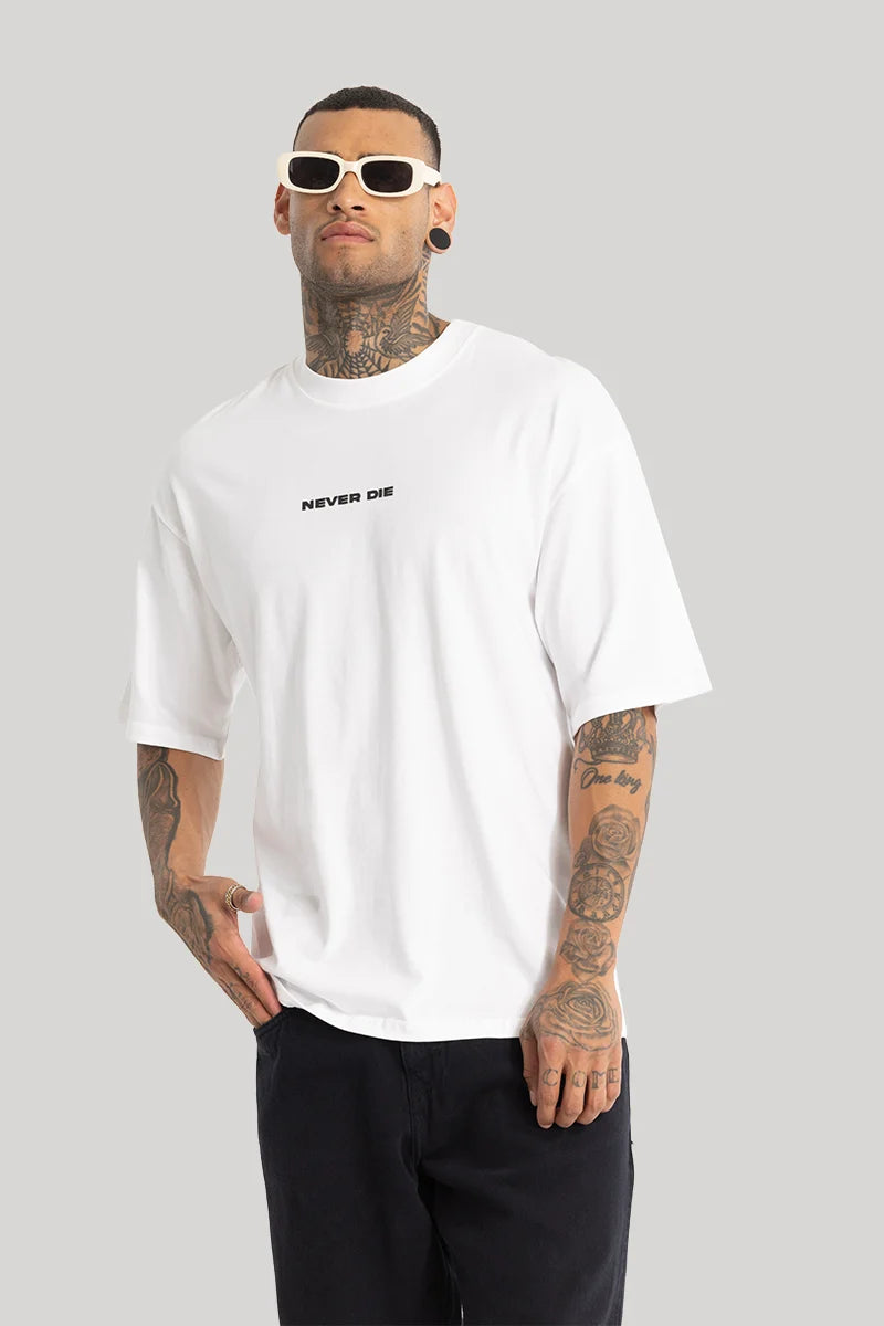 The Wild White Oversized Fit T-Shirt