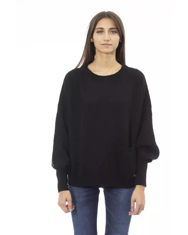 Baldinini Trend Women's Black Wool Sweater - S