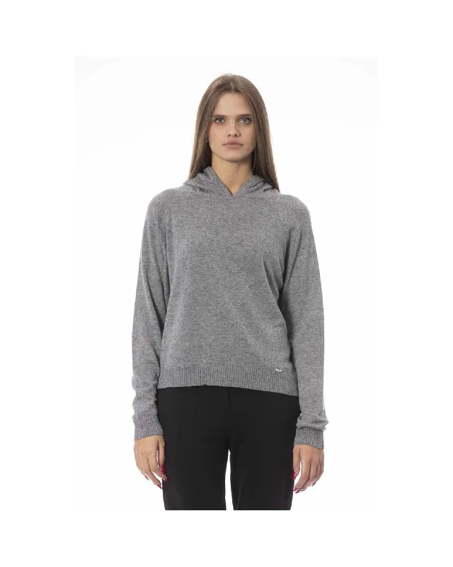 Baldinini Trend Women's Gray Viscose Sweater - M