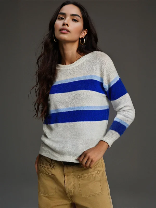 Crew Neck Striped Sweater