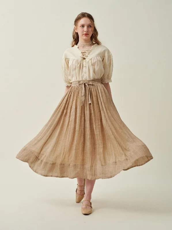 Beth 15 | flowy linen skirt