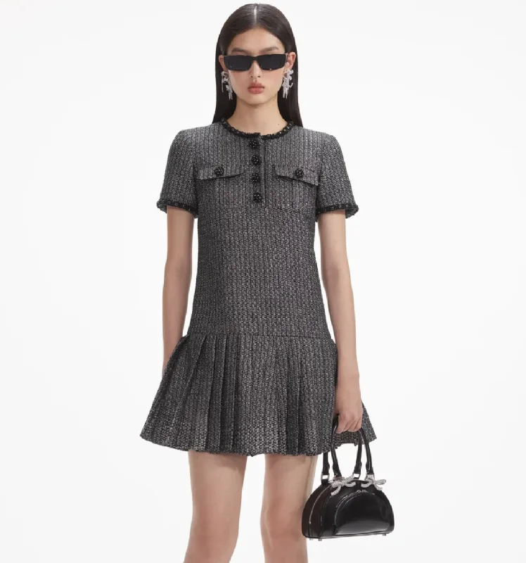 Self Portrait Boucle Mini Dress