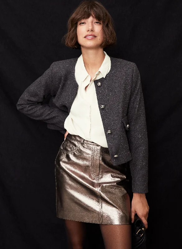 Solange Leather Skirt 