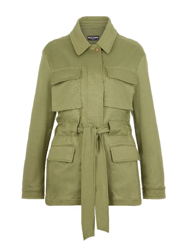 Belted Khaki Jacket