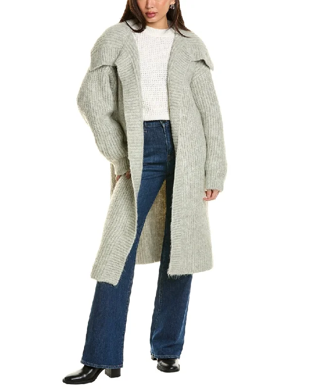 Beulah Mohair & Wool-Blend Trench Coat