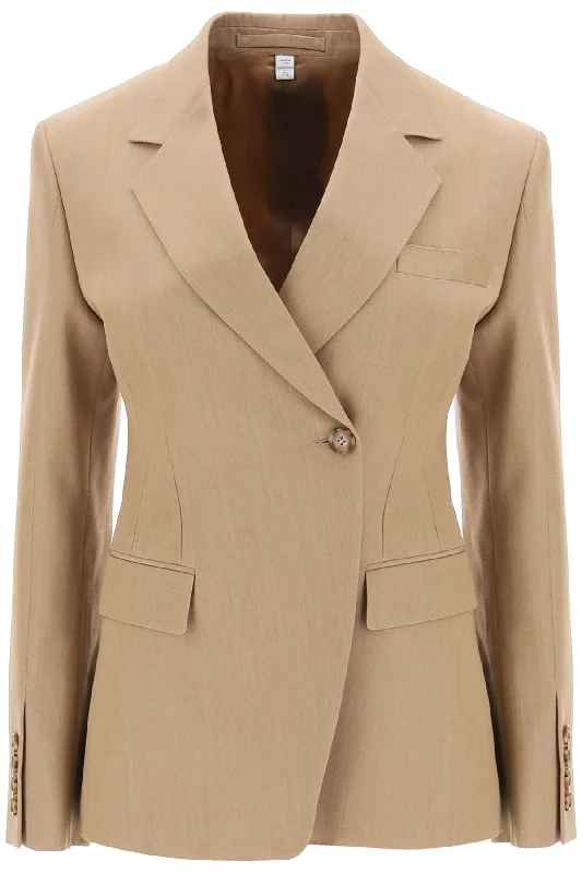 Burberry claudete double-breasted jacket 8071155 CAMEL MELANGE